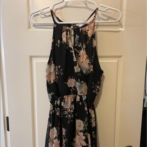 Black floral dress